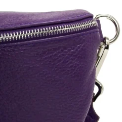 Florence Echtleder Gürteltasche Damen lila Bauchtasche Jugend OTM808V