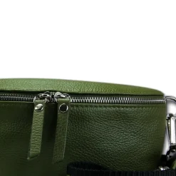 Florence Echtleder Gürteltasche Damen grün Bauchtasche Jugend OTF807G
