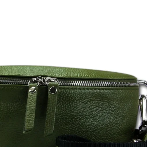 Florence Echtleder Gürteltasche Damen grün Bauchtasche Jugend OTF807G