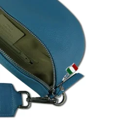 Florence Echtleder Gürteltasche Damen jeansblau Bauchtasche Jugend Damen OTF807F