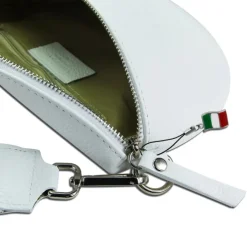 Florence Echtleder Gürteltasche Damen weiß Bauchtasche Jugend Damen OTF807W