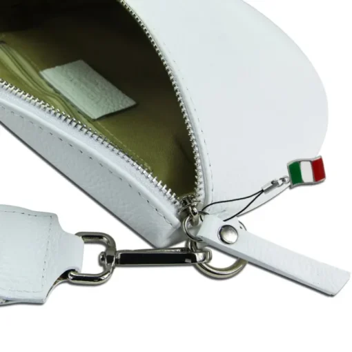 Florence Echtleder Gürteltasche Damen weiß Bauchtasche Jugend Damen OTF807W