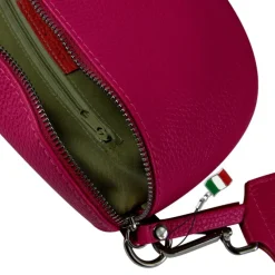 Florence Echtleder Gürteltasche Damen fuchsia Bauchtasche Jugend OTF807P