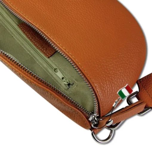 Florence Echtleder Gürteltasche Damen hellbraun Bauchtasche Jugend OTF807C