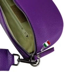 Florence Echtleder Gürteltasche Damen violett Bauchtasche Jugend OTF807V