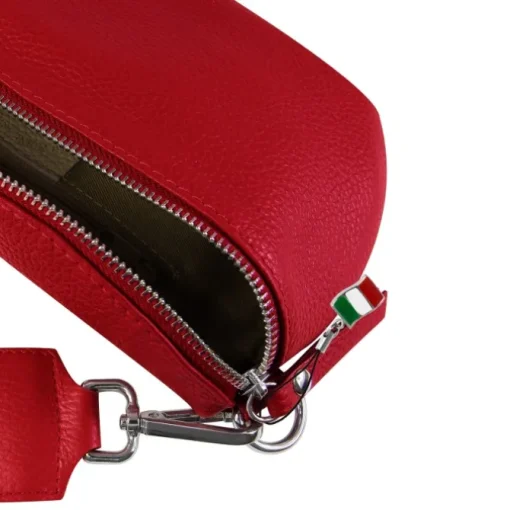 Florence Echtleder Gürteltasche Damen rot Bauchtasche Jugend OTF807R