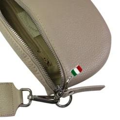 Florence Echtleder Gürteltasche Damen taupe Bauchtasche Jugend OTF807N