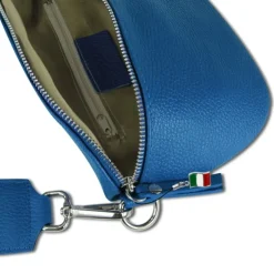 Florence Echtleder Gürteltasche Damen blau Bauchtasche Jugend Damen OTF807M