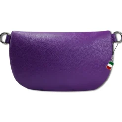 Florence Echtleder Gürteltasche Damen violett Bauchtasche Jugend OTF807V