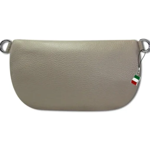 Florence Echtleder Gürteltasche Damen taupe Bauchtasche Jugend OTF807N