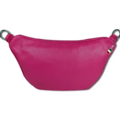 Florence Echtleder Gürteltasche extra groß Damen fuchsia Bauchtasche Jugend OTF820P