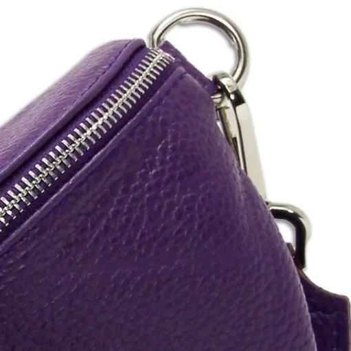 Florence Echtleder Gürteltasche Damen lila Bauchtasche Jugend OTM808V