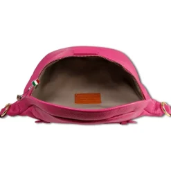 Florence Echtleder Gürteltasche Damen pink Bauchtasche OTM806P