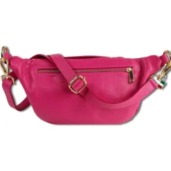 Florence Echtleder Gürteltasche Damen pink Bauchtasche OTM806P