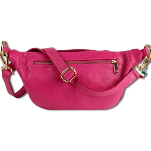 Florence Echtleder Gürteltasche Damen pink Bauchtasche OTM806P