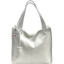 Florence Echtleder Hobo Bag Damen weiß OTF155W