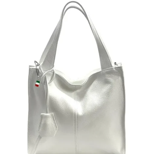 Florence Echtleder Hobo Bag Damen weiß OTF155W