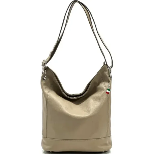 Florence Echtleder Hobo Bag Damen taupe OTF159C