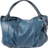 Florence Echtleder Hobo Bag Damen türkis Henkeltasche OTF128T