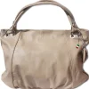 Florence Echtleder Hobo Bag Damen helltaupe Henkeltasche OTF128C