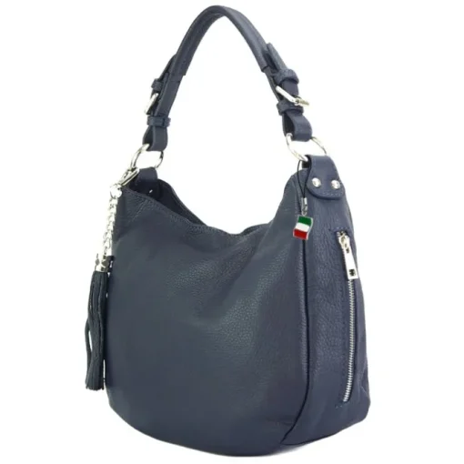 Florence Echtleder Hobo Bag Damen blau OTF134B