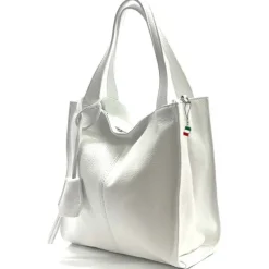 Florence Echtleder Hobo Bag Damen weiß OTF155W