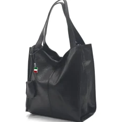 Florence Echtleder Hobo Bag Damen schwarz OTF155S