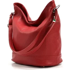 Florence Echtleder Hobo Bag Damen rot OTF159R