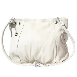 Florence Echtleder Hobo Bag Damen beige Henkeltasche OTF128K