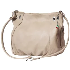 Florence Echtleder Hobo Bag Damen helltaupe Henkeltasche OTF128C