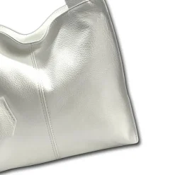 Florence Echtleder Hobo Bag Damen weiß OTF155W