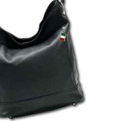 Florence Echtleder Hobo Bag Damen schwarz OTF159S