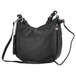 Florence Echtleder Hobo Bag Damen schwarz OTF134S