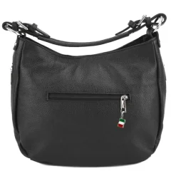 Florence Echtleder Hobo Bag Damen schwarz OTF134S