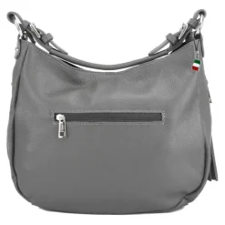 Florence Echtleder Hobo Bag Damen grau OTF134K