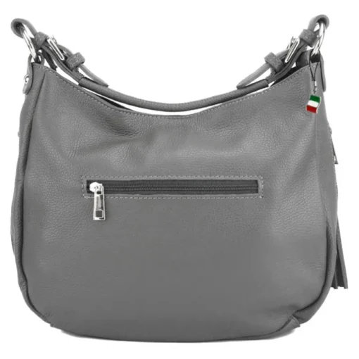 Florence Echtleder Hobo Bag Damen grau OTF134K