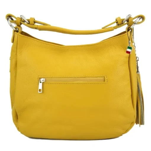 Florence Echtleder Hobo Bag Damen gelb OTF134Y