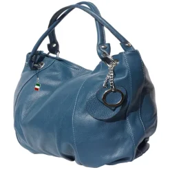 Florence Echtleder Hobo Bag Damen türkis Henkeltasche OTF128T
