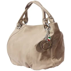 Florence Echtleder Hobo Bag Damen helltaupe Henkeltasche OTF128C