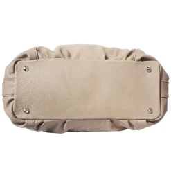 Florence Echtleder Hobo Bag Damen helltaupe Henkeltasche OTF128C