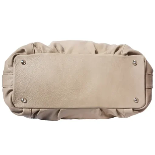 Florence Echtleder Hobo Bag Damen helltaupe Henkeltasche OTF128C