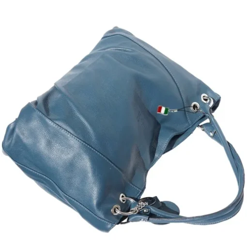 Florence Echtleder Hobo Bag Damen türkis Henkeltasche OTF128T