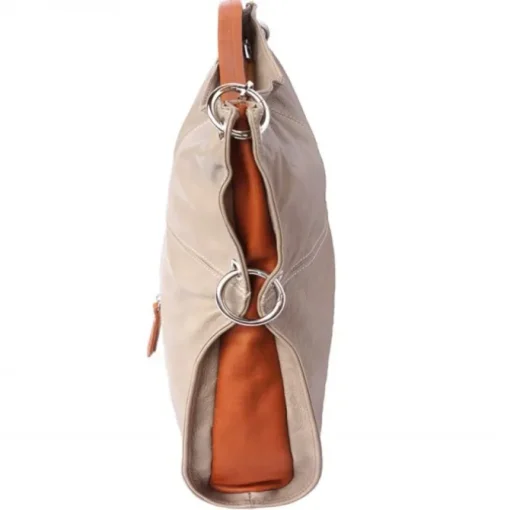 Florence Hobo Bag braun echtes Leder Damen OTF102C