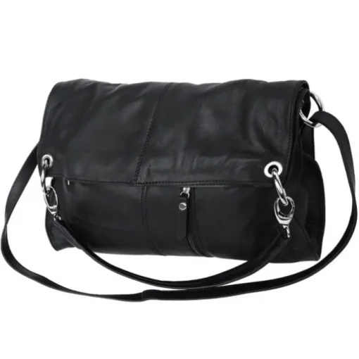 Florence Hobo Bag schwarz Echtleder Damen OTF102S