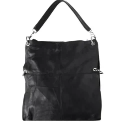 Florence Hobo Bag schwarz Echtleder Damen OTF102S