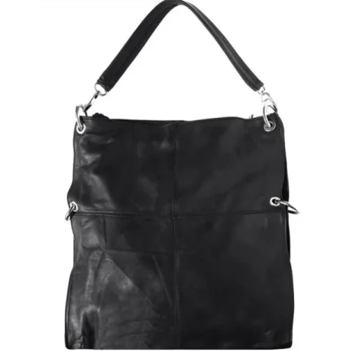 Florence Hobo Bag schwarz Echtleder Damen OTF102S