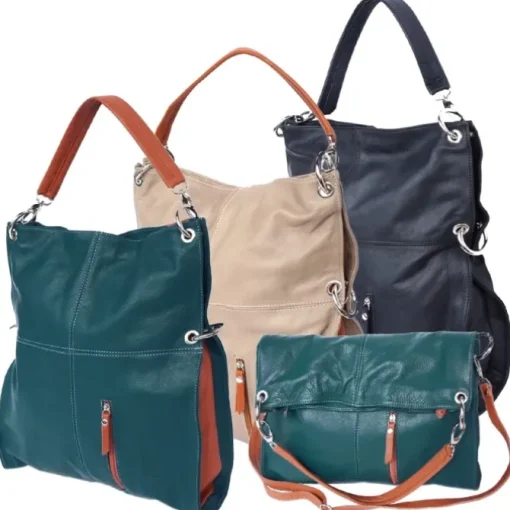 Florence Hobo Bag schwarz Echtleder Damen OTF102S