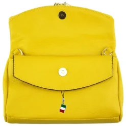Florence 2in1 Damen Clutch echtes Leder Tasche gelb OTF803Y