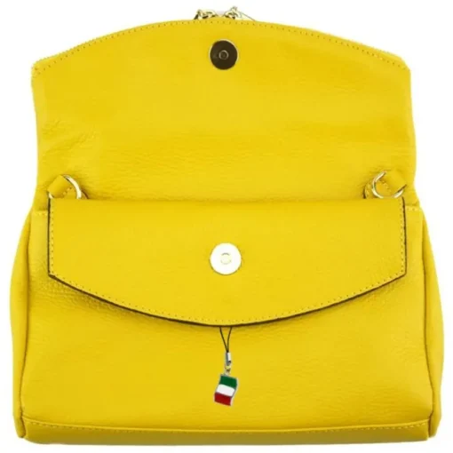 Florence 2in1 Damen Clutch echtes Leder Tasche gelb OTF803Y