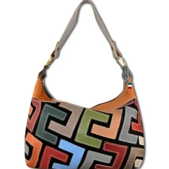 Florence ital. Damen Shopper Echtleder Patchwork OTM101T